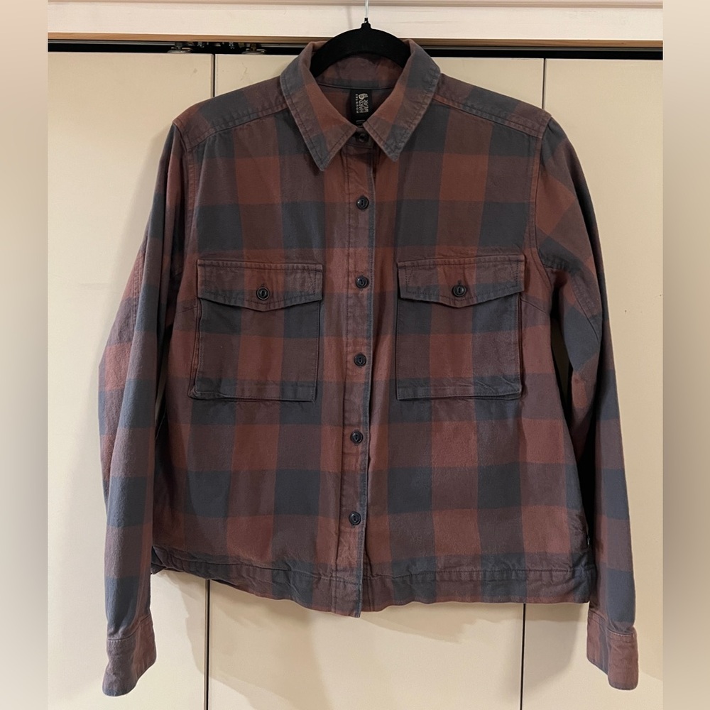 Mountain Hardwear Women's Checkered Jacket - Blue and Brown